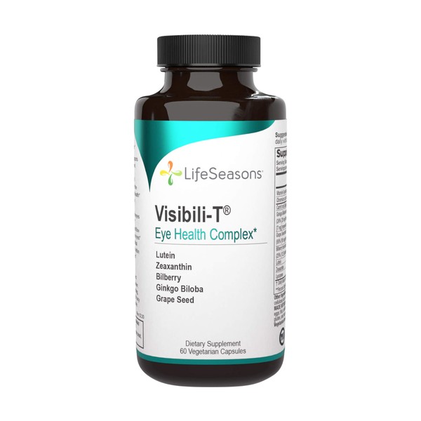 LifeSeasons - Visibili-T - Vision Supplement - Supports Eyesight, Dry Eyes, Night Visibility and Eye Floaters - Contains Carotenoids Lutein and Zeaxanthin - 60 Capsules