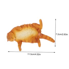 CORHAD Realistic Kitten Pet Figures Plastic Cat Statue Ornament Desktop Cat Figures