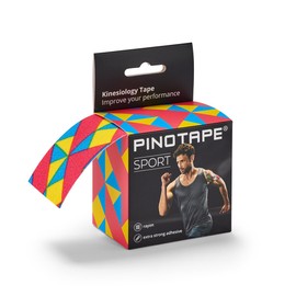 Pinotape Kinesiology Tape Sport PINO 80s Style - Flexible and Skin-Friendly