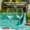 MICHLEY Floating Wine Glasses for Pool Unbreakable Tritan Plastic Red