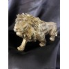 SHTWX 14" Golden Lion Sculpture Resin Collectible statue SHIPS LOCALLY!