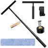 HOLAHOLA Pull-Out Shower Extractor and Squeegee, Black