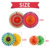 Sunbeauty Decorative Paper Fans for Celebrations Wedding Birthdays 21 cm 31 cm