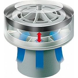 DURGO Ventilation Valve DN 90 for Use of 6 to 12 Bathrooms with Insulation