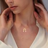 Cute CZ Ballet Shoes Choker Necklace for Women 14k Gold