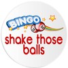 Bingo Shake Those Balls - 3 Pack Circle Stickers 3"