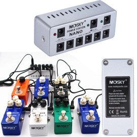 MOSKY Guitar Effect Pedal Board Power Supply Nano Station 9 Isolated Output USA