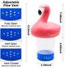 WWD POOL Pool Chlorine Floater, Floating Pool Chlorine Dispenser (Flamingo),