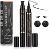 Sellos delineador ojos waterproof Anglicolor 2‑Pack negro – cat eye