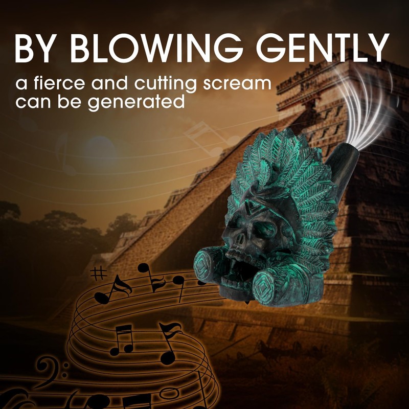 “OW” Aztec Death Whistle - Produces Loud Human-like Screams at