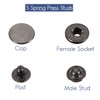 Trimming Shop 10mm S Spring Press Studs 4 Part, Durable