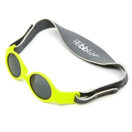 Bbluv - Solar-Mini - 2-Step Evolving, Flexible & Reversible Baby UV Polarized Sunglasses (Lime)
