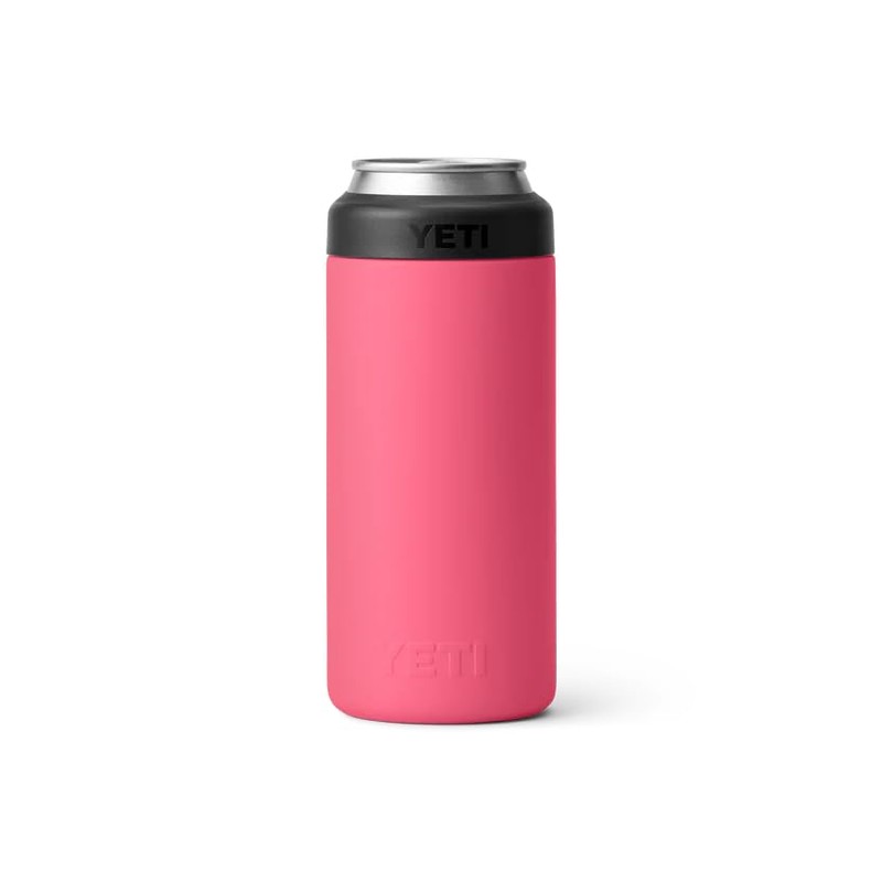 YETI Rambler Colster Slim, Stainless Steel Can Insulator, Tropical Pink,