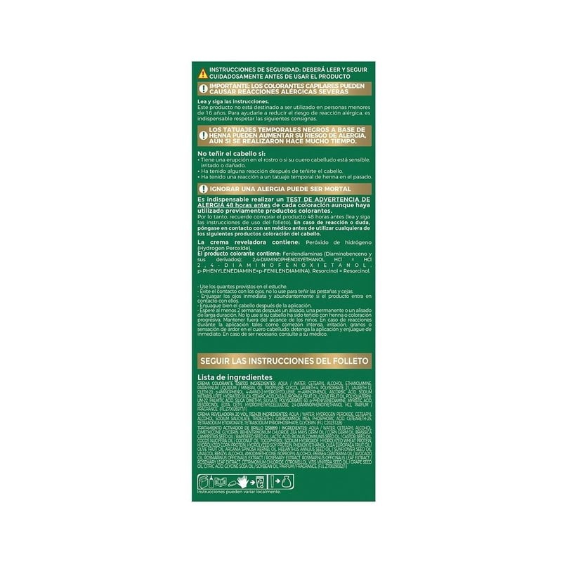 Tinte para cabello Nutrisse Oleos sin amoniaco 5.5 castaño claro