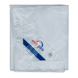 OutPro 9x12 Ft Heavy Duty Translucent (NOT Transparent i.e. NOT 100% Clear) Tarp | Stronger | Durable | UV Resistant | Anti-Shred |100% Waterproof | Cross-Laminated | Premium Multi-Purpose Tarpaulin