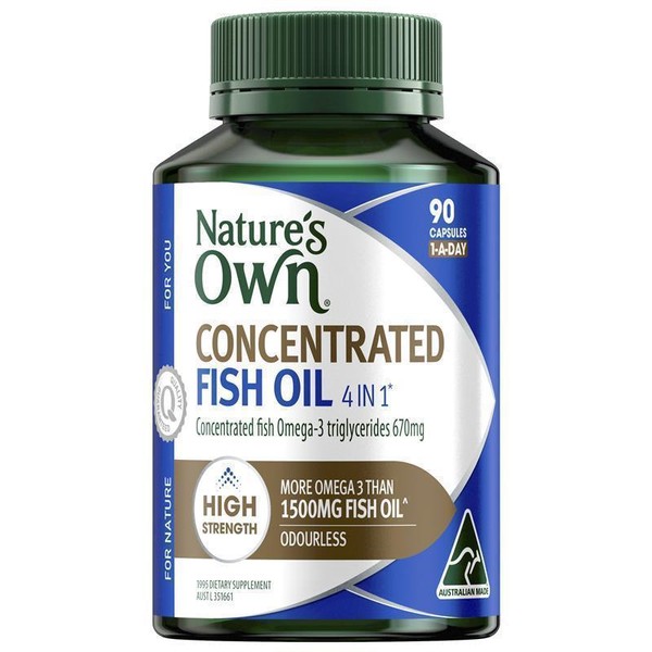 Nature’s Own Fish Oil 4 in 1 Concentrated with Omega 3