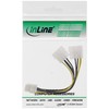 InLine® 26628 °C Power Adaptor Internal, 2x 4-Pin to 8-Pin