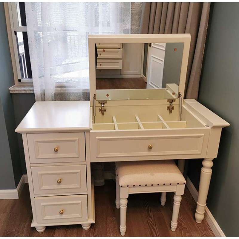 Tiazza 4pcs Solid Brass Knobs Antique Cabinet Drawer Small Pulls