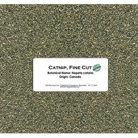 Bulk Catnip - Fine Cut Catnip Nepeta cataria - For CAT KITTY KITTEN CHEW TOY or mix with treat - By Oakland Gardens (Fine Cut - 8 oz)