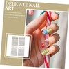 SAFIGLE 12 Sets Christmas Nail Art Stickers DIY Decorative Manicure
