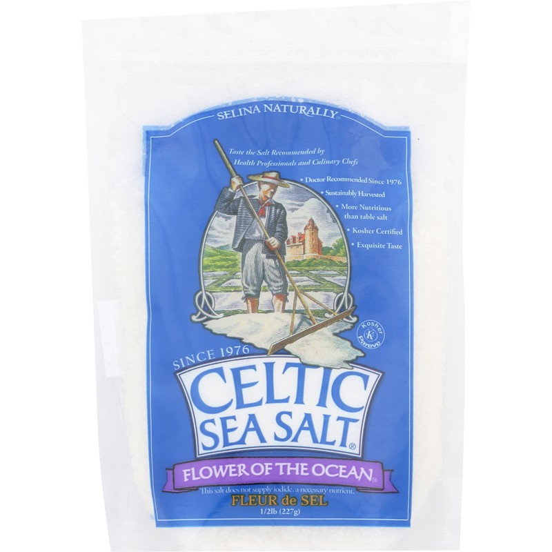 Celtic Sea - Bolsa para sal, diseño de flor del