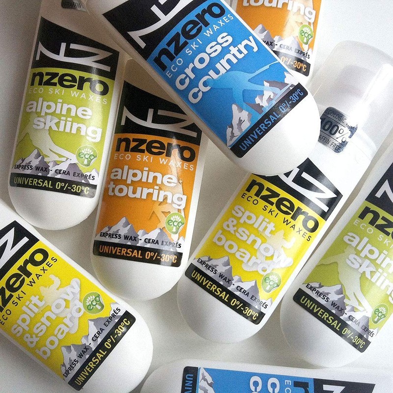 NZERO Organic Liquid Wax for Alpine Skiing, Suitable for All