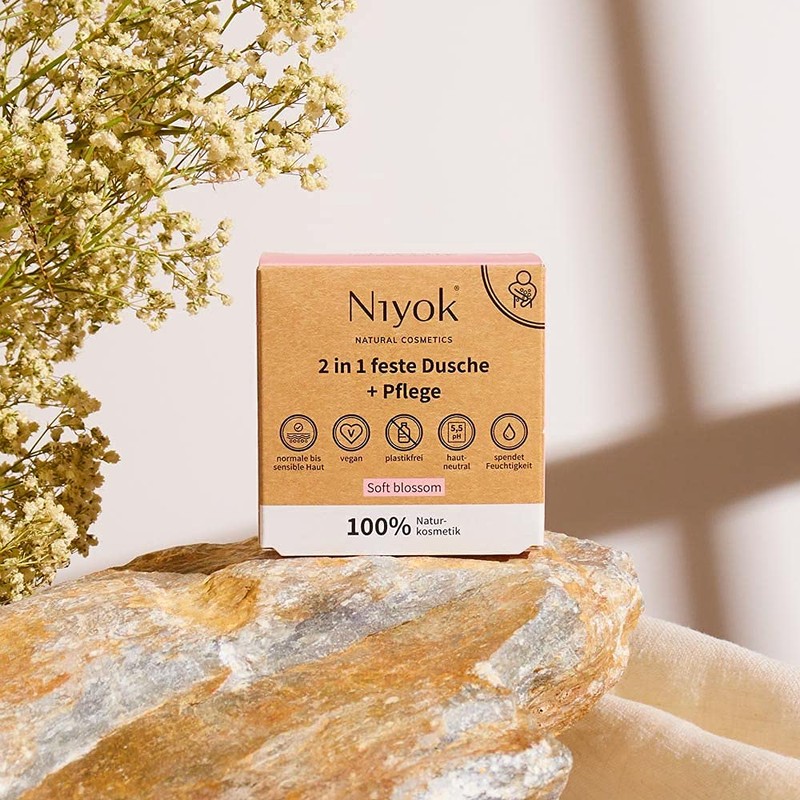 Niyok® 2 in 1 solid shower and care, solid shower