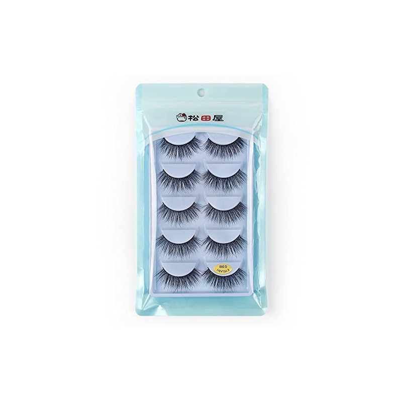 5 Pairs Mink Eyelashes Ultra Dense Stage Makeup Natural False