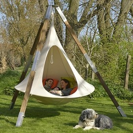 Butterfly swing sling chair hammock frame aerial tent outdoor camping waterproof hanging double villa sofa tent camp  furniture beach picnic travel - Colour: white