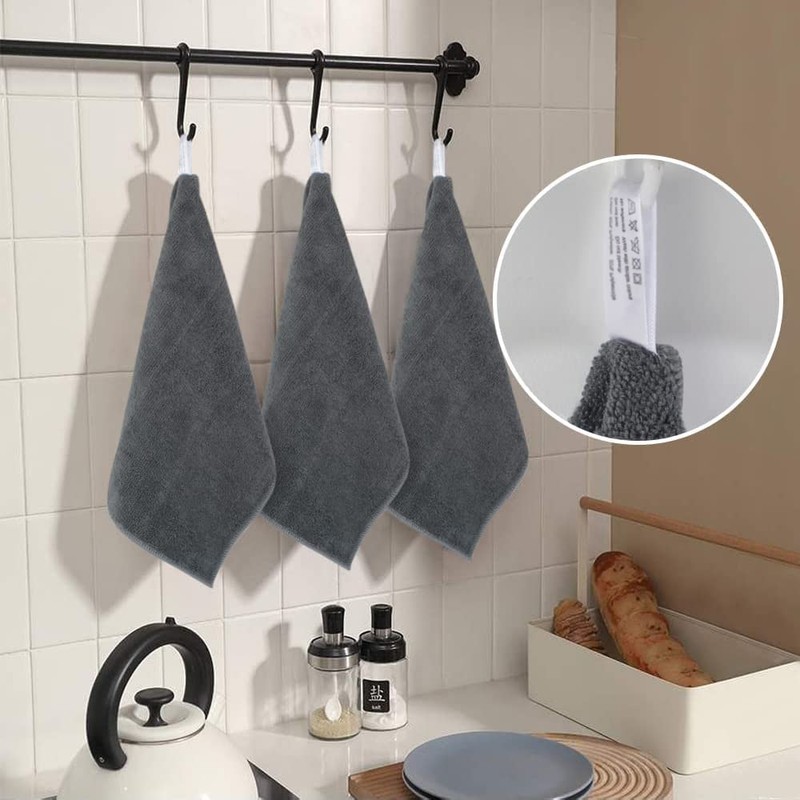 SINLAND Microfiber Cleaning Cloth Rag Super Absorbent Kitchen Dish Cloths