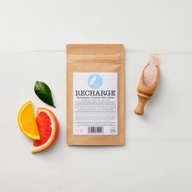 Corinne Taylor | Recharge Himalayan Bath Salts | Grapefruit, Sweet Orange & Ylang Ylang | for Relaxation & Stress Relief | Organic & Natural | 75g