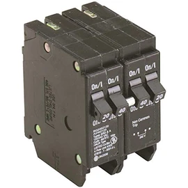 Eaton BQ2402120 Bq Quad Breaker One 2 Pole 40 Amp and Two 1 Pole 20 Amp Independent Trip, 1" x 1" x 1"