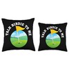 Talk Birdie to Me - Funny Golfer Pun Throw Pillow