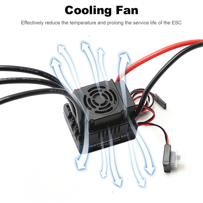 Waterproof 3670 2650KV Brushless Motor 120A Brushless ESC Combo Set