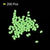 PATIKIL 200pcs 4x3mm Luminous Fishing Beads Soft Plastic Glow Bait
