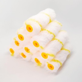 Lpdphanxfkx 10 Packs Paint Roller Refill Covers, 4 Inch 1/2 Inch Nap Woven Micro-Fiber Paint Roller, Small Roller Brushes Replacement Set Home Paint Tool Kit for Home Improvement