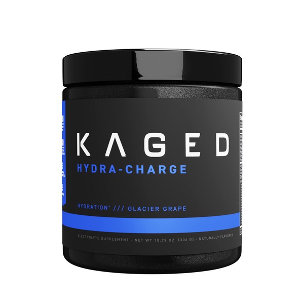 Kaged Electrolyte Hydration Powder | Glacier Grape | Sports Drink for Men and Women | Pre, Post, Intra Workout Supplement | 60 Servings