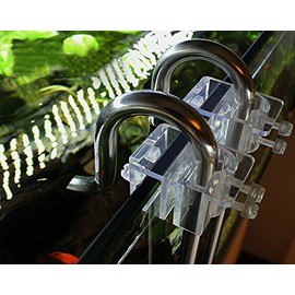 2-Pack Aquarium Lily Pipe Acrylic Fixture for Fix 13mm 17mm Inflow Outflow Tube