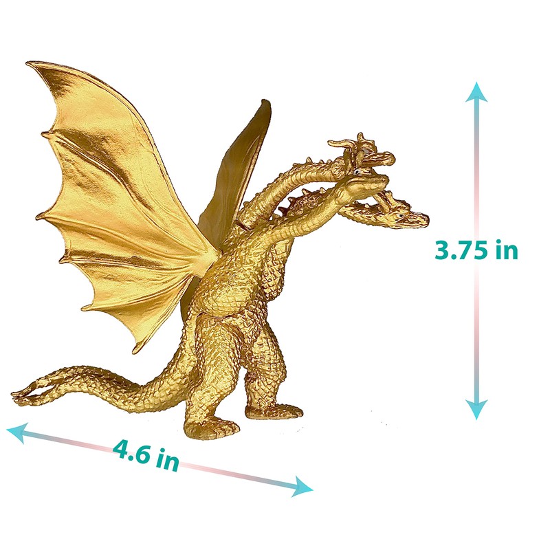 TwCare Set of 4 Godzilla Toys Movable Joint Action Figures