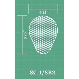 RTX Leathers SAS-TEC TRIPLEFLEX SC-1/SB2 Level 2 Shoulder/Elbow/Knee/Hips Impact Protection Armour Inserts 210/160/9 mm (Pair)