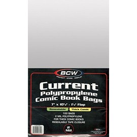 BCW: Resealable Comic Bags, Current, Thick (100)
