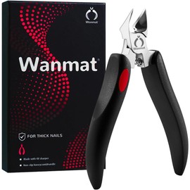 Clippers de uñas para uñas gruesas para ancianos, pinzas de uñas de un médico para ancianos con uñas cirúrgicas de acero inoxidable Trimmer Superper Pepitas afiladas Ligera Mancha suave