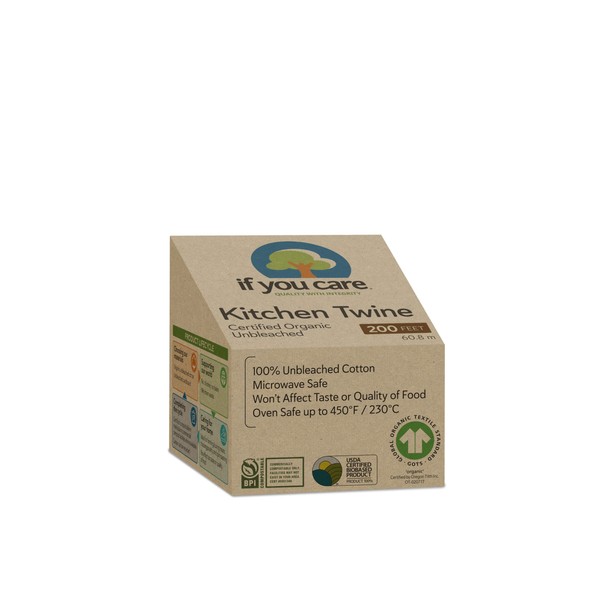 If You Care 100% Natural Cooking Twine, 200', Unbleached