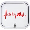 Bluegrass Decals L1072 Bicycle Tent Camping Heartbeat Lifeline Decal Sticker