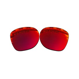 Vonxyz Lenses Replacement for Oakley Overtime OO9167 | Overtime Asian Fit Sunglass - Ruby MirrorCoat Polarized