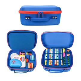 CROTIRAD Carrying Case Compatible with Little Tikes Story Dream Machine, Portable Storage Case Fits for Little Tikes for Story Dream Machine Books Starter Set (Up to 5 sets), CASE ONLY, BLUE RED