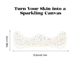 12Pcs Glitter Freckles,Sparkle Freckles,Glitter Freckles Face Tattoo,Face Glitter Makeup, Glow Up Makeup Patch,Birthday Christmas Valentines Day Makeup for Women Girls (B)