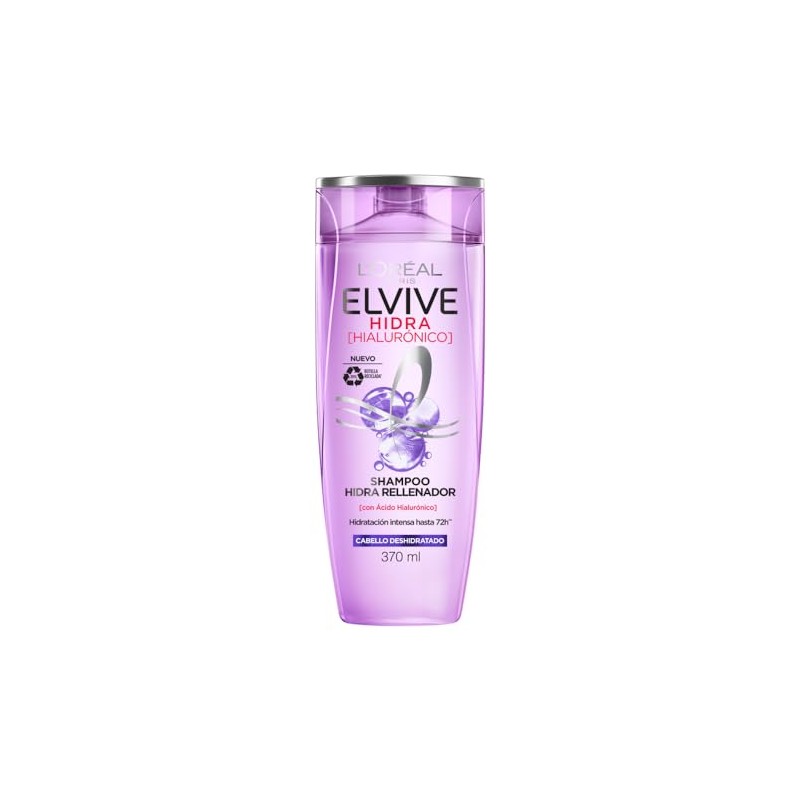 L'Oréal Paris Shampoo Hidra Hialurónico Elvive 370 ml