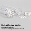 5 Pcs 30ml Plastic Test Tubes with Lid, Clear Test