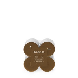 Spaas Maxi Scented Tealights flatpack x8 10h, Warm Wonder, Brown